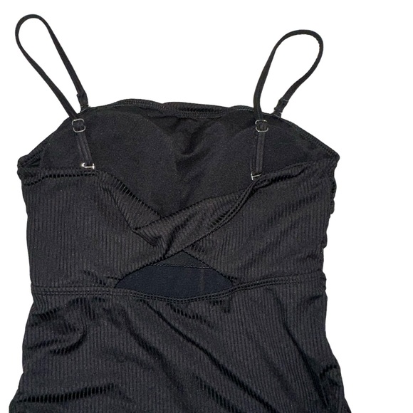 New without tags Black one piece swimsuit sz Medium - Picture 5 of 6